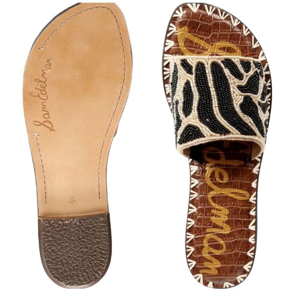 NEW Sam Edelman Gunner Beaded Slides - Picture 4 of 7